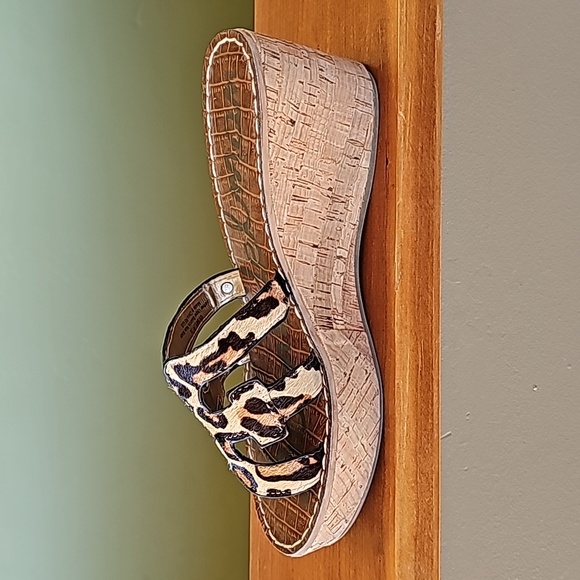 Sam Edelman leopard wedge slides - Picture 5 of 13